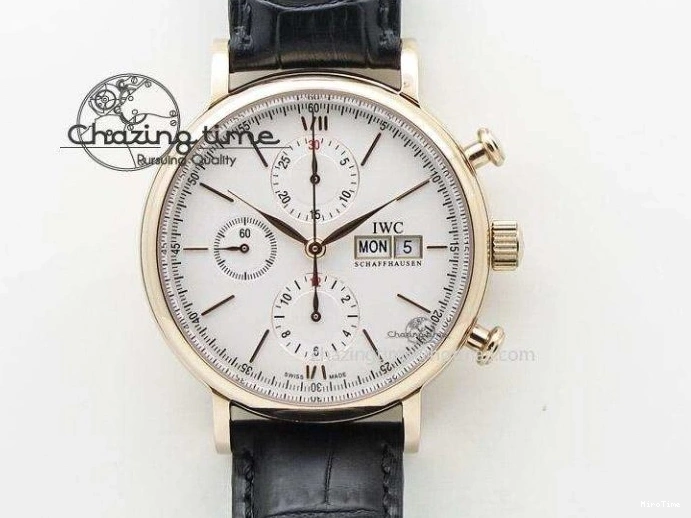 MIROTIME 0131 Youthful Pilot Chrono RG 3878 Gray Dial on Light Brown Leather Strap A 7394